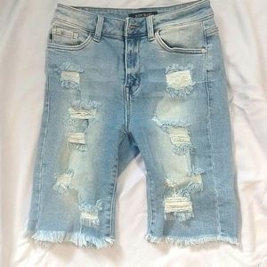 Judy Blue Cutout Bermudas